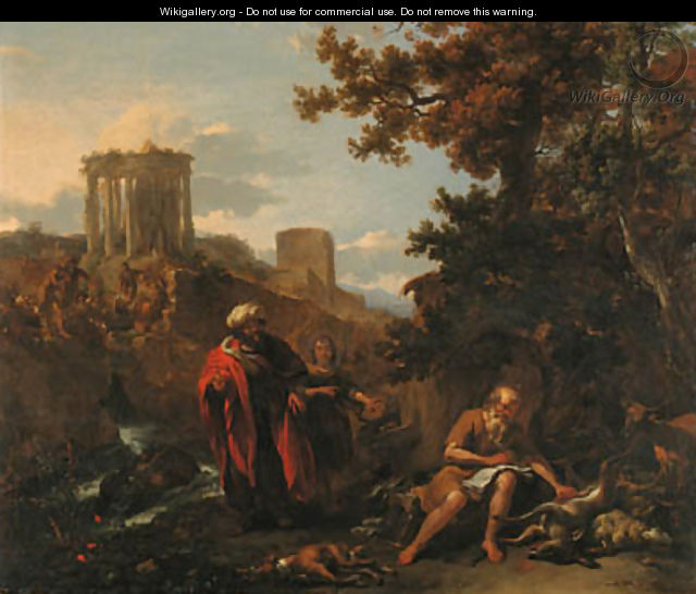 Hippocrates visiting Democritus - Nicolaes Berchem