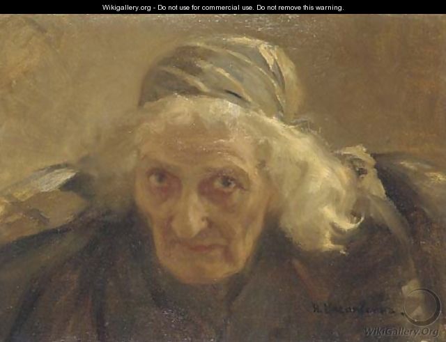 Portrait of an old woman - Nikolaj Alekseevich Kasatkin