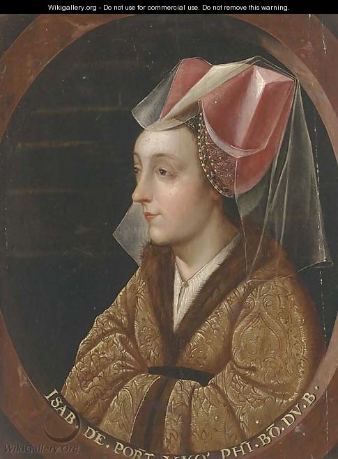 Portrait of Isabella of Portugal (1397-1471) - Netherlandish School
