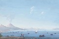 Views of Naples and the surrounding coastline (one illustrated) - Neapolitan School