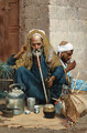 The hookah (The Old Carpet Seller) - Nicola Forcella