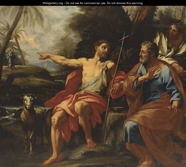 Saint John the Baptist announcing the coming of Christ - Niccolo Ricciolini