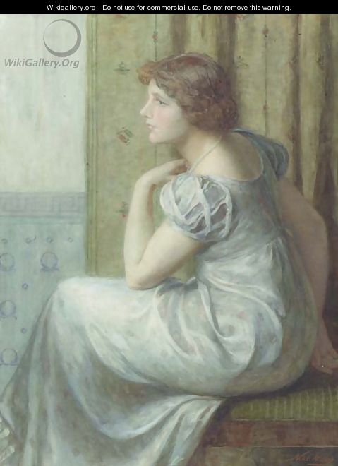 Jonge vrouw in Empiretoilet portrait of a young lady - Nicolaas Van Der Waay