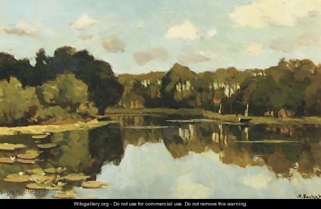 A view on the river Vecht - Nicolaas Bastert