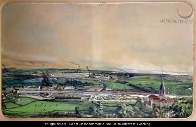 Industrial landscape in the Blanzy coal field, Saone-et-Loire 4 - Ignace Francois Bonhomme