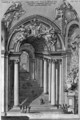View of the staircase in the Scala Regia, Vatican, Rome - Filippo Bonanni
