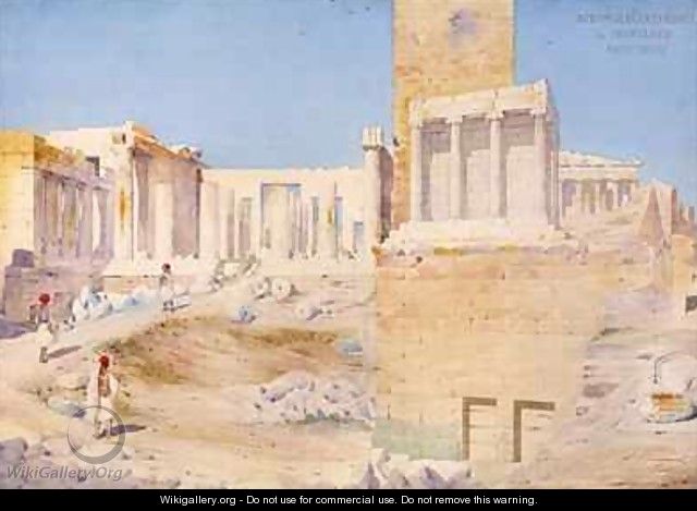 The Acropolis at Athens - Gustave Bougerel
