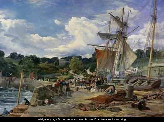 The Pier Head, Aberdour, Firth of Forth - Samuel Bough