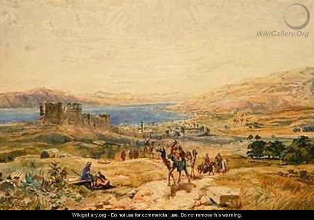 Tiberias on the Sea of Galilee - Samuel Bough