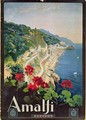 Poster advertising the Amalfi Coast - Mario Borgoni
