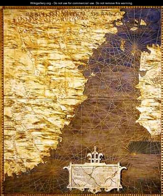 Map of the Cape of Good Hope - Stefano Bonsignori