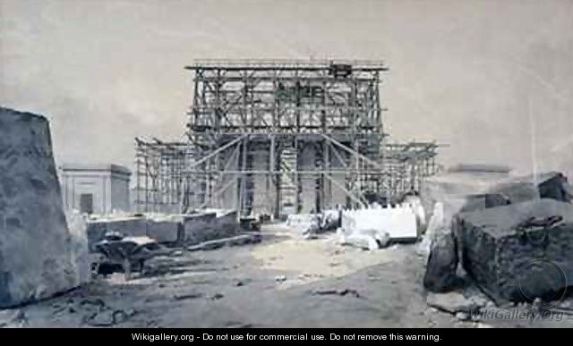 Construction of the Euston Arch - John Cooke Bourne
