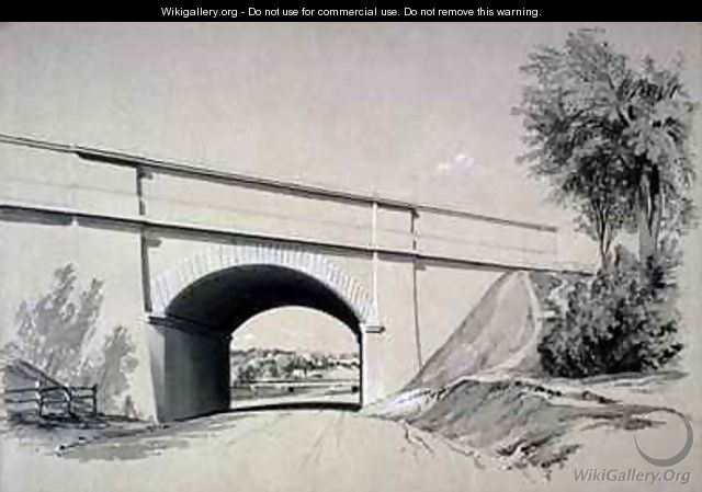 Oblique Bridge, Boxmoor, Hertfordshire - John Cooke Bourne