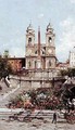 The Flower Market before the Spanish Steps, Rome - Antoinetta Brandeis