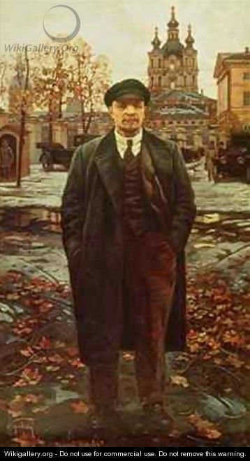 Vladimir Ilyich Lenin (1870-1924) at Smolny - Isaak Israilevich Brodsky