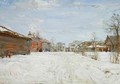 Street Scene in Winter - Isaak Israilevich Brodsky