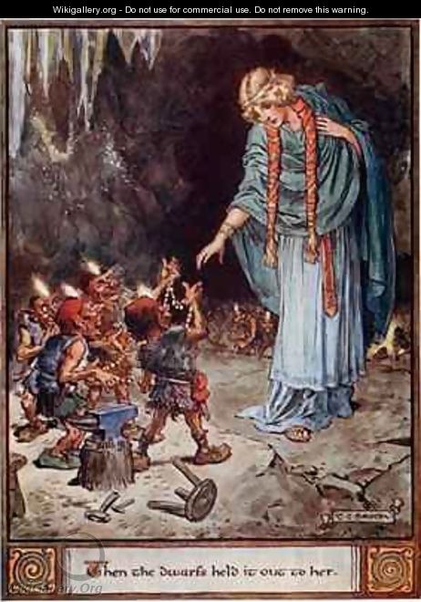 Then the dwarfs held it out to her - Charles Edmund Brock