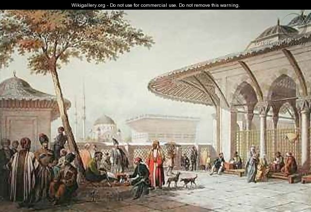 Interior of the Courtyard of the Top-Hani Mosque - Jean Brindesi