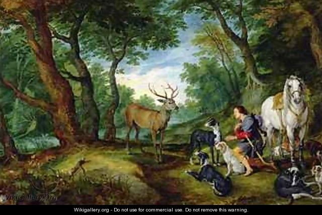 The Vision of St. Hubert - Jan & Rubens, P.P. Brueghel