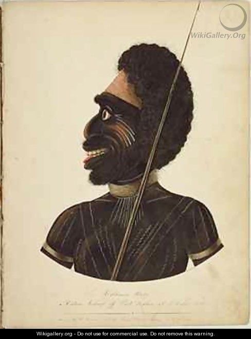 Cobbawn Wogi, native chief of Port Stephen - Richard Browne