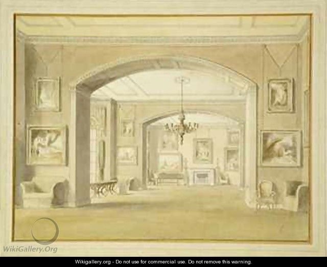 Picture Gallery at Tabley House - John Buckler