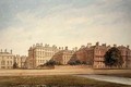 The Treasury and houses in Downing Street from St. James's Park - John Buckler