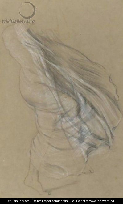 Drapery Sketch For The Dancing Figure In 