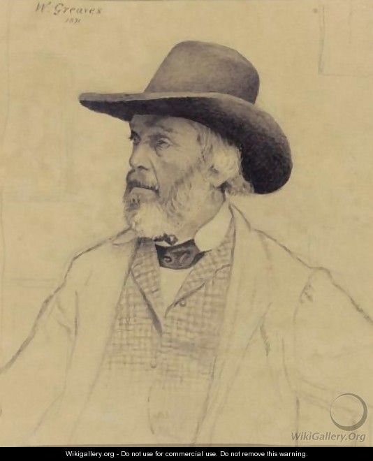 Portrait Of Thomas Carlyle - Walter Greaves