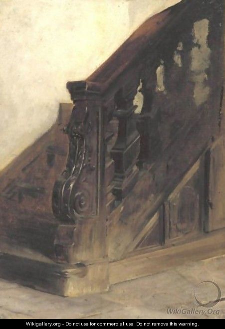 Staircase - Charles Edouard Edmond Delort