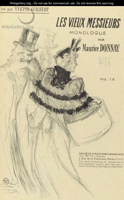 Les Vieux Messieurs - Henri De Toulouse-Lautrec