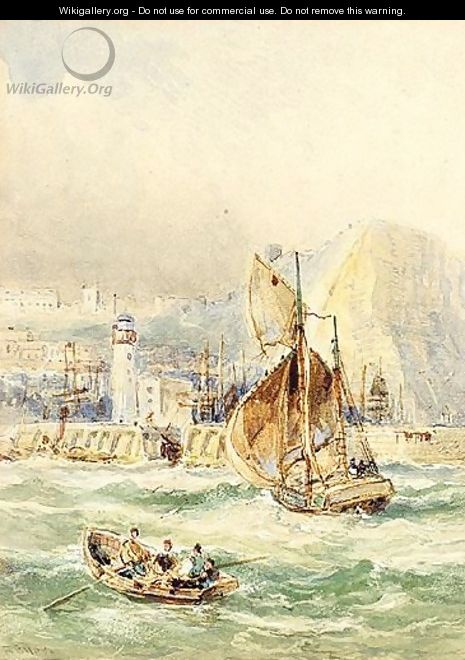 Sailing out of harbour - Robert Ernest Roe