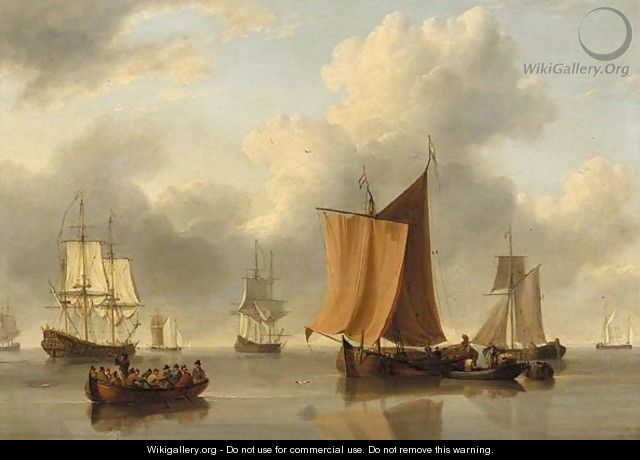 Shipping in a calm sea - William Anderson