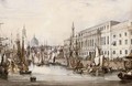 The Custom House, London, With St Paul's Cathedral In The Distance - Samuel Owen