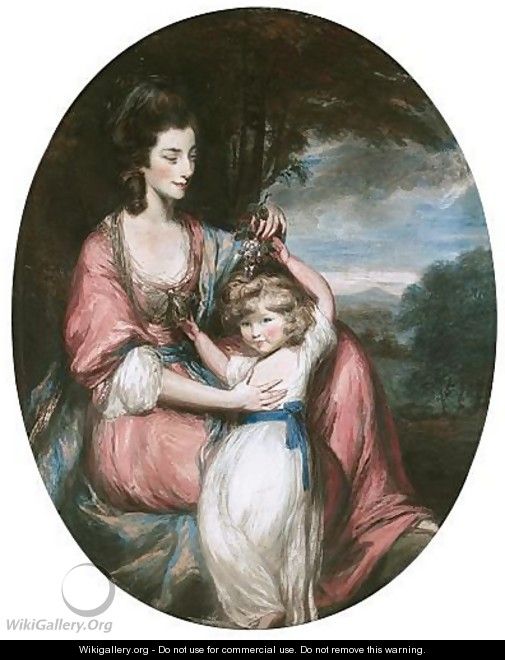 Portrait Of A Lady And Child - Daniel Gardner