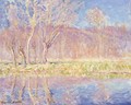 Arbres Au Bord De L'Eau. Printemps A Giverny - Claude Oscar Monet