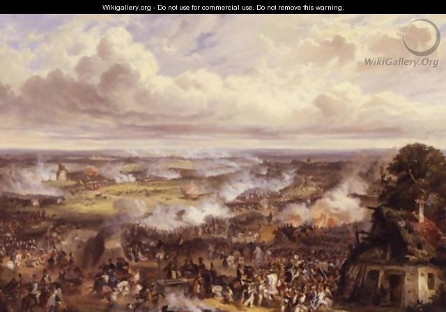 The Battle Of Fleurus, June 26, 1794 - Joseph-Louis Hippolyte Bellange