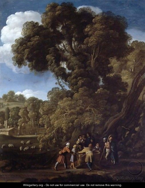 Joseph Cast Into The Well By His Brothers - Jacob Pynas
