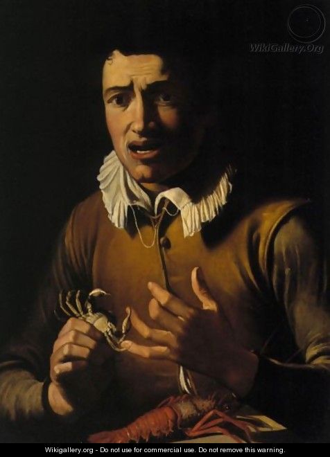 A Boy Bitten By A Crab (An Allegory Of The Sense Of Touch) - (after) Michelangelo Merisi Da Caravaggio