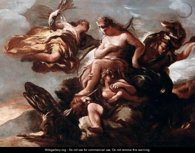 A Personification Of America - (after) Luca Giordano