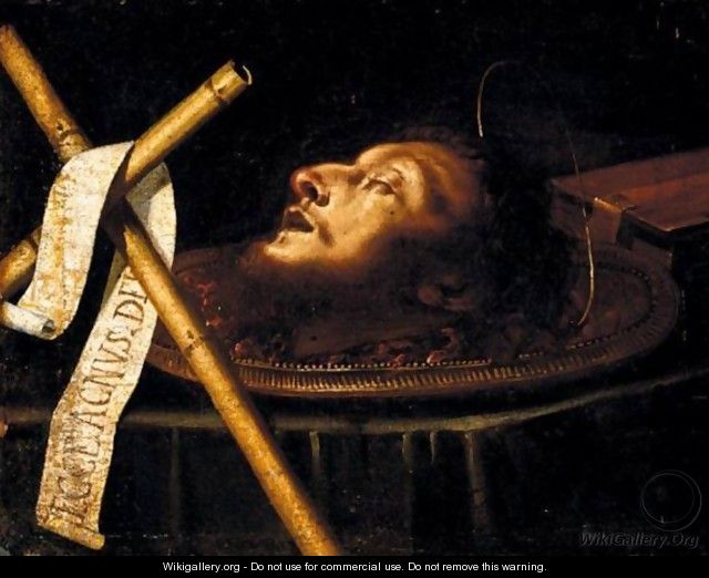 The Head Of John The Baptist - (after) Francesco Del Cairo