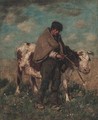 Herding The Cow - Thomas Austen Brown