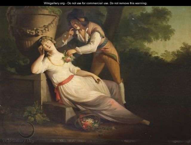 Lovers In A Garden - (after) William Hamilton
