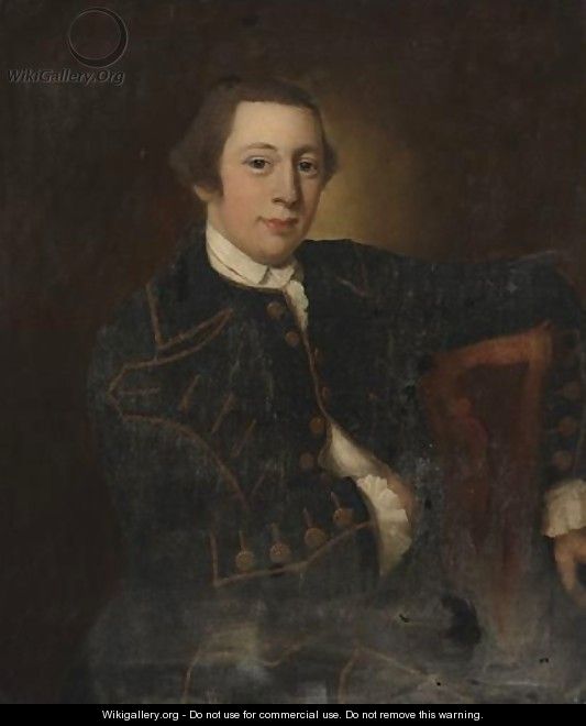 Portrait Of A Gentleman - (after) Robert Edge Pine