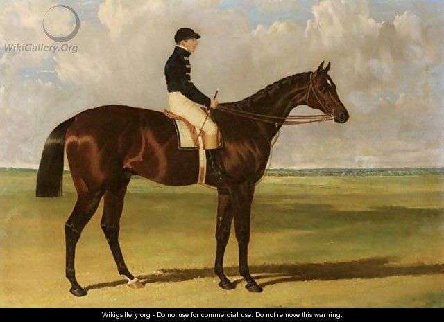 Mango, A Brown Racehorse With Sam Day Up, On A Racecourse - John Frederick Herring Snr