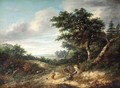 Wooded Landscape With Travellers On A Path - Philip Reinagle