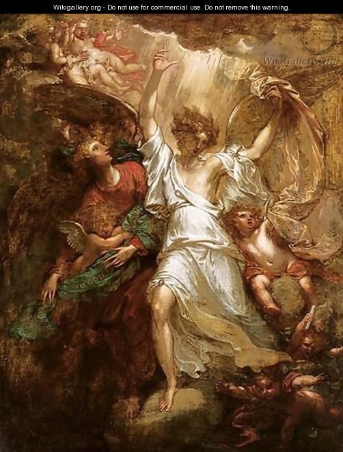 Angels Appearing To The Shepherds - Benjamin West
