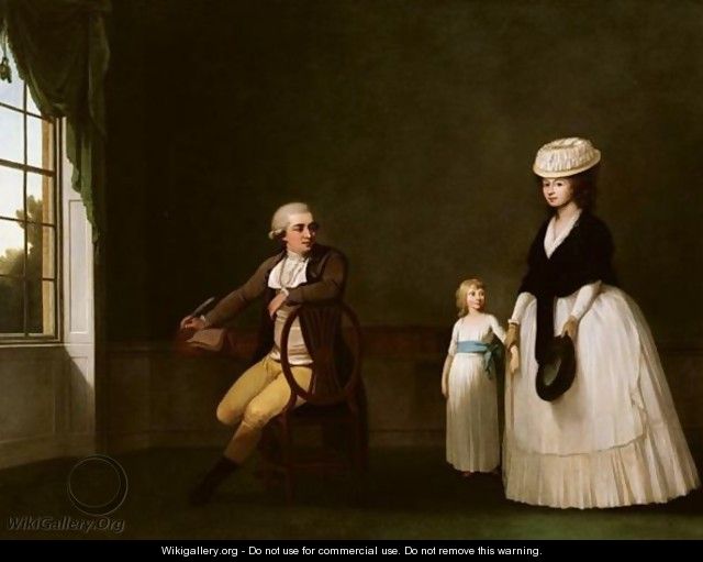 Portrait Of The Dibdin Family - John Thomas Seton