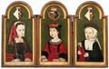 The Stoneleigh Triptych Portrait Of The Three Children Of The King Of Spain - English School
