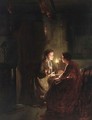 Two Ladies By Candlelight - Johannes Rosierse