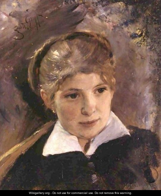 Portrait Of A Woman - Ilya Efimovich Efimovich Repin